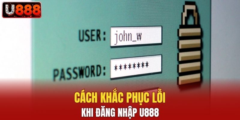 Cách khắc phục các lỗi khi thực hiện đăng nhập U888
