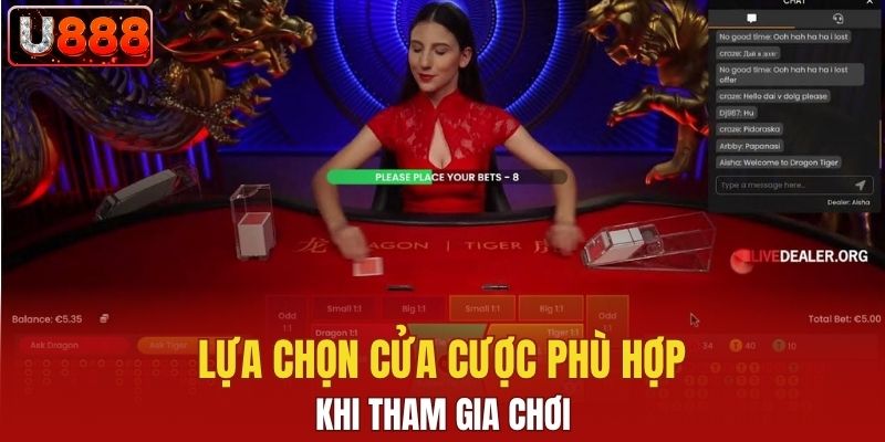 Lựa chọn cửa cược phù hợp khi tham gia chơi