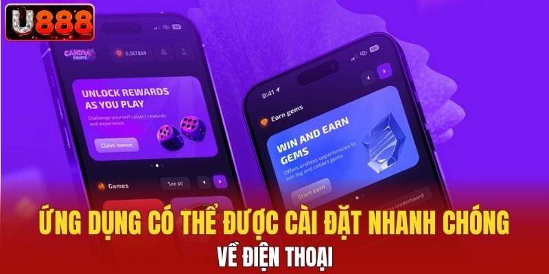 Ứng dụng có thể được cài đặt nhanh chóng về điện thoại